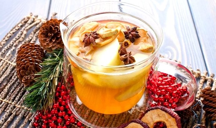 Рождественский фруктовый компот