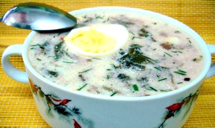 Борщ щавлёвый с томатом