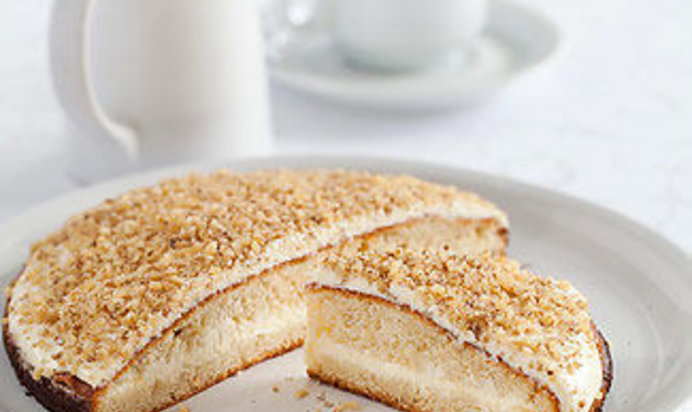 Торт из черемуховой муки с черным хлебом