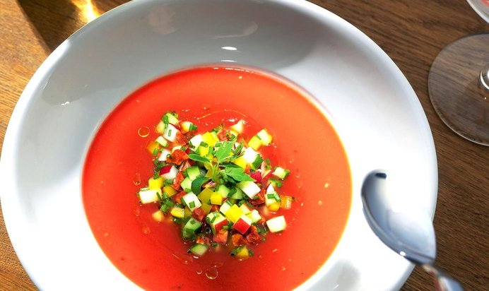 Гаспачо с чоризо