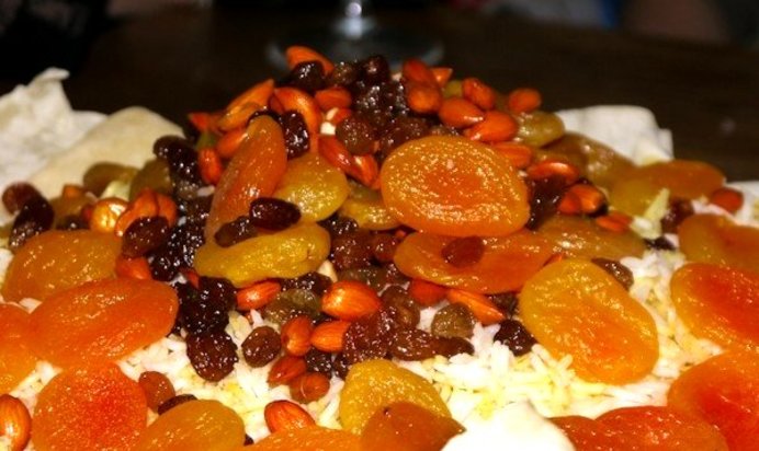 Плов азербайджанский с сухофруктами