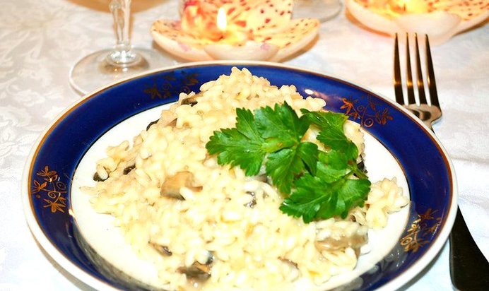 Ризотто с шампинонами