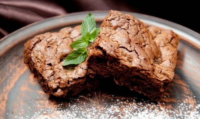 Брауни с горьким шоколадом