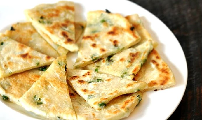 Блины с луком