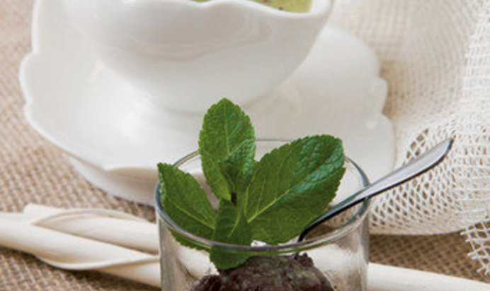 Шоколадный торт с муссом из киви