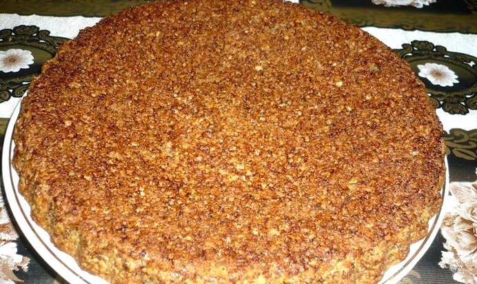 Постная овсяная коврижка