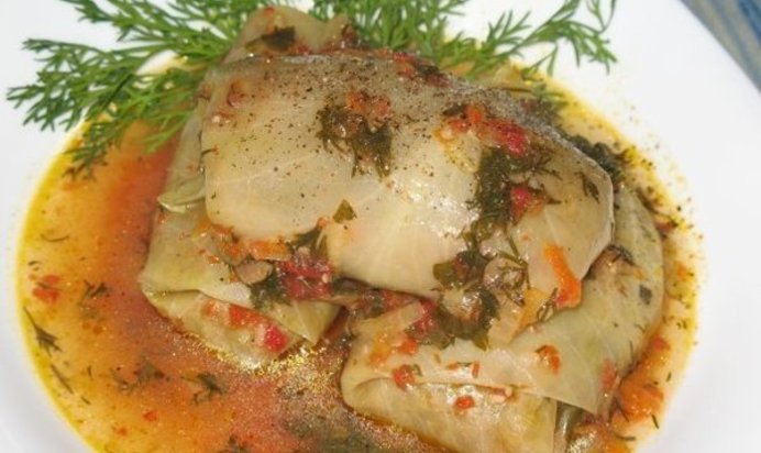 Постные голубцы