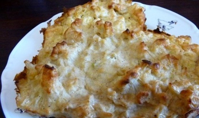 Запеканка из цветной капусты диетическая