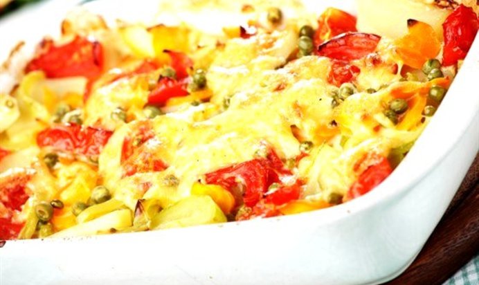 Рагу из фасоли с яйцами