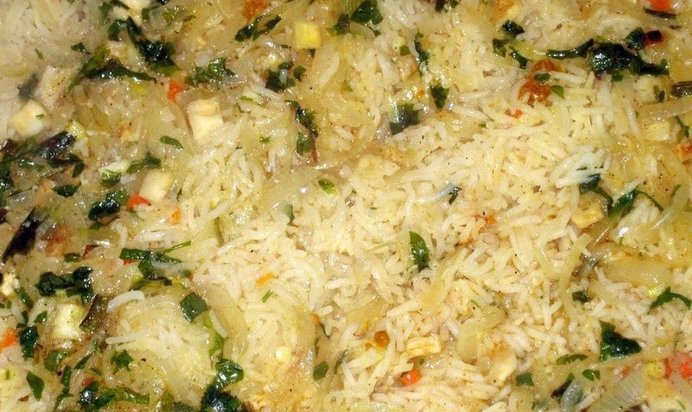 Каша рисовая с говядиной