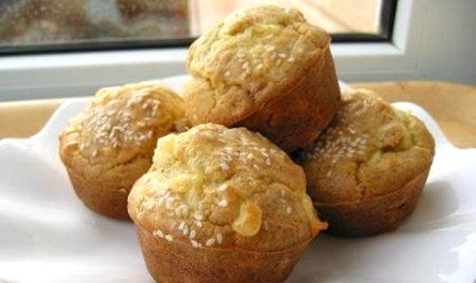 Маффины с сыром и ветчиной