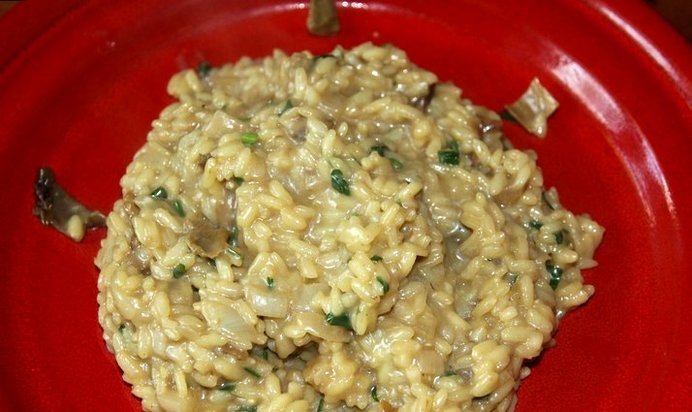 Ризотто с сушеными белыми грибами
