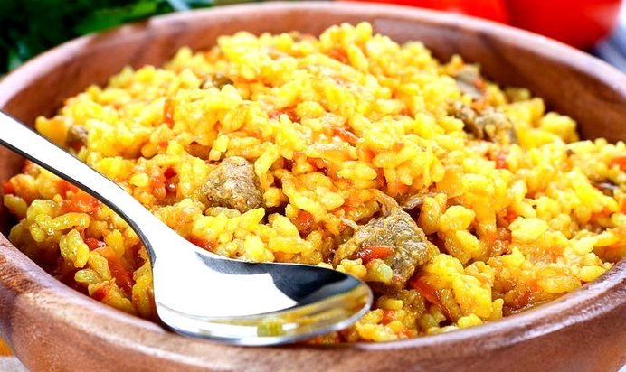 Плов с бараньими ребрами