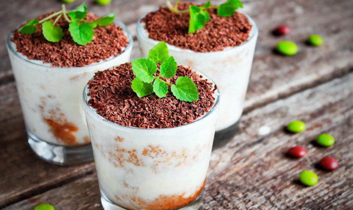 Парфе «Тирамису» с маскарпоне и шоколадом