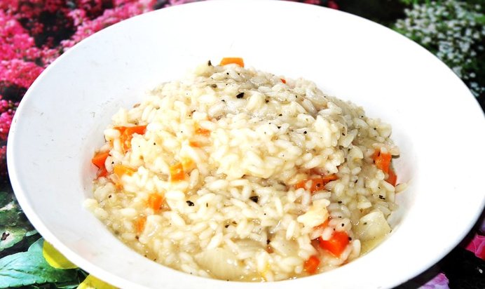 Ризотто классическое с морковью и луком