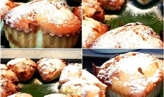 Маффины с белым шоколадом и виноградом