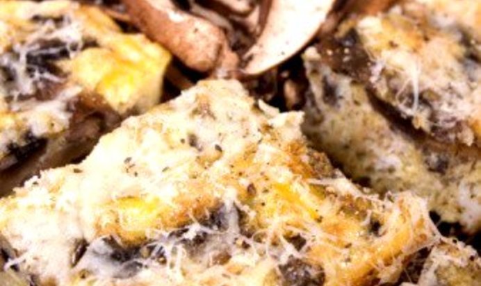 Горячая сырно-грибная закуска с тимьяном