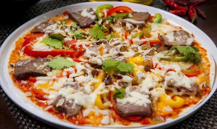 Кесадилья с фланк стейком