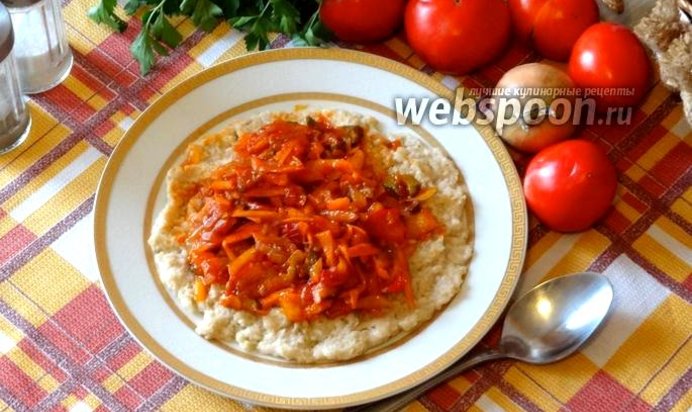 Овсяная каша с овощами