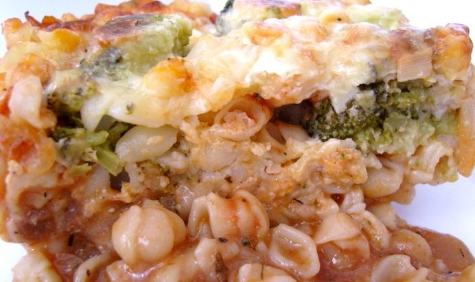 Лазанья из макарон