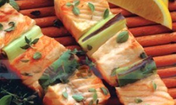 Шашлык из норвежской семги
