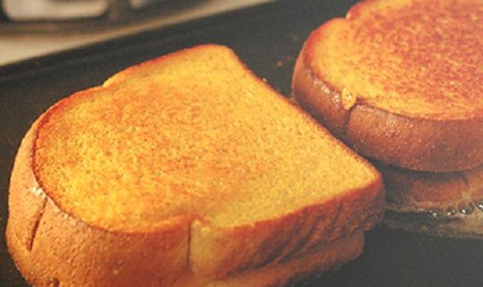 Сырные тосты на сковороде