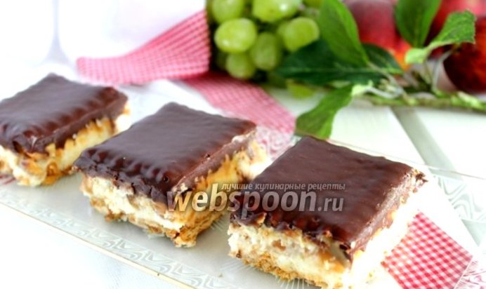 Пирожное без выпечки «Сникерс»