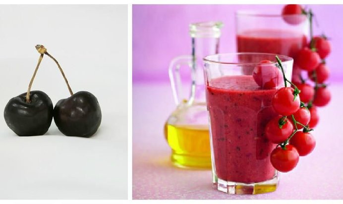 Гаспачо с черешней