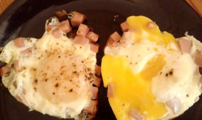 Омлет Валентинка