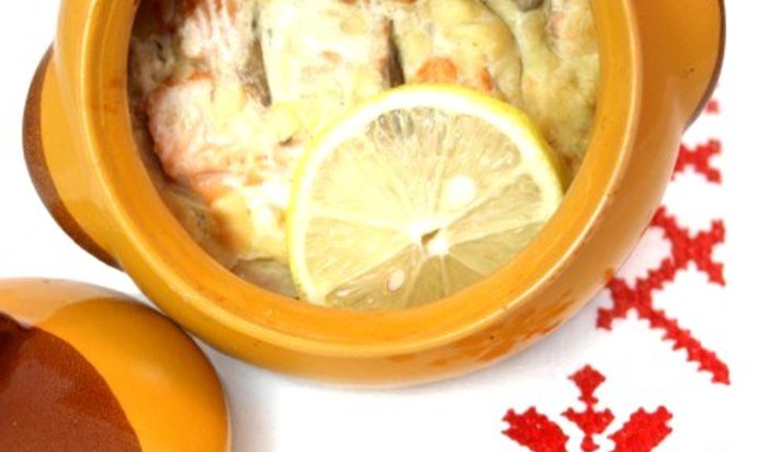 Горячая закуска с лососем