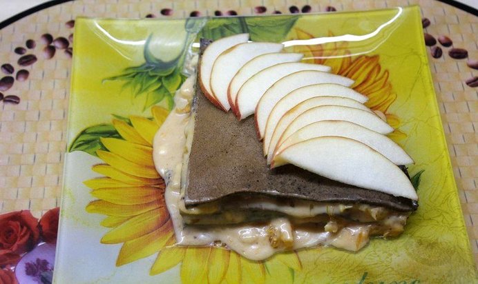 Блинный шоколадный торт