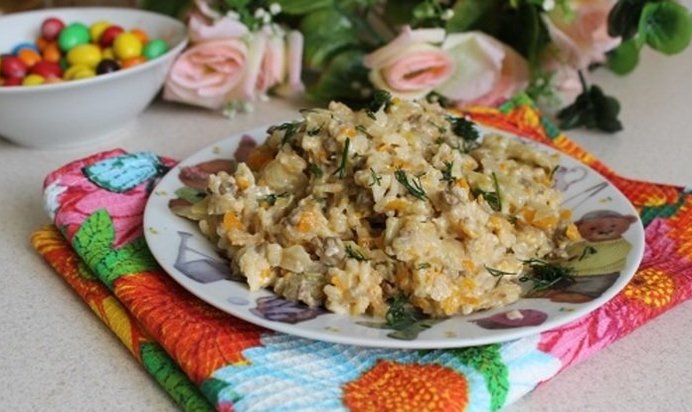 Ленивые голубцы в мультиварке