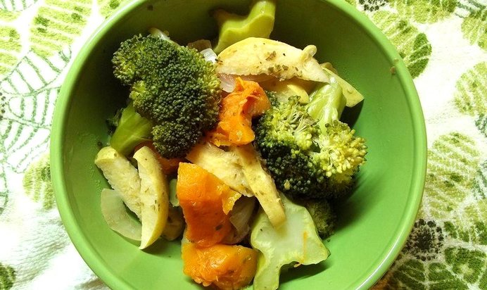 Запеченные овощи с травами