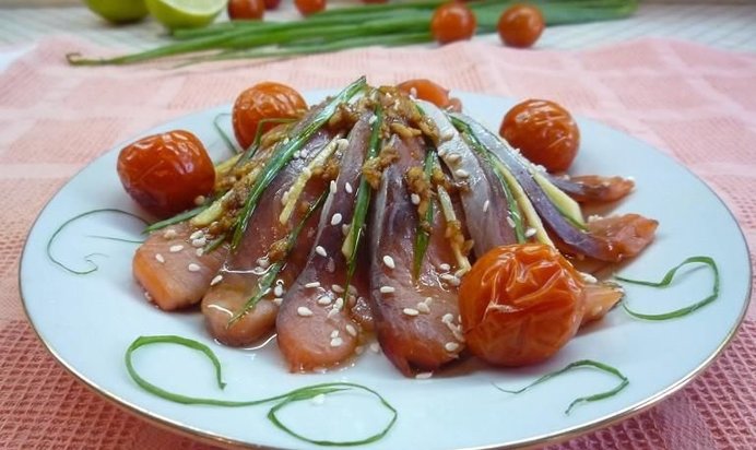 Сашими из лосося от Нобуки Матсушима