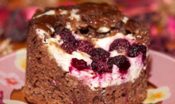 Малиновые брауни