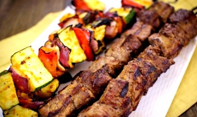 Шашлык из говядины мягкий