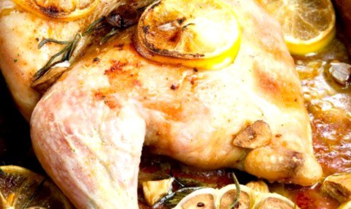 Цыпленок с лимоном и эстрагоном