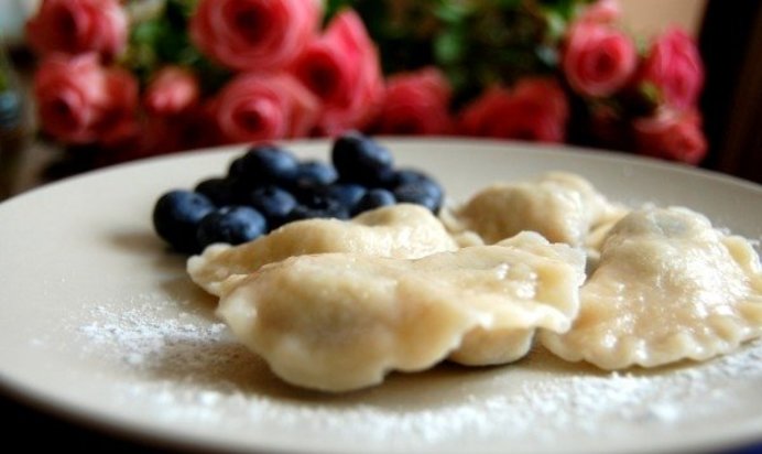 Вареники с голубикой