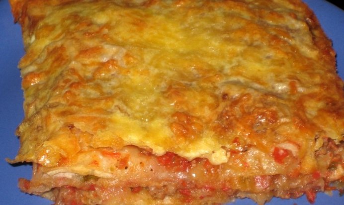 Лазанья из лаваша