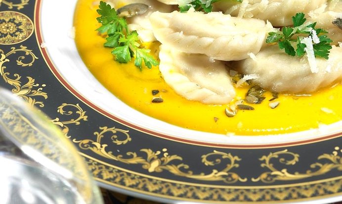 Вареники с тыквой и рикоттой