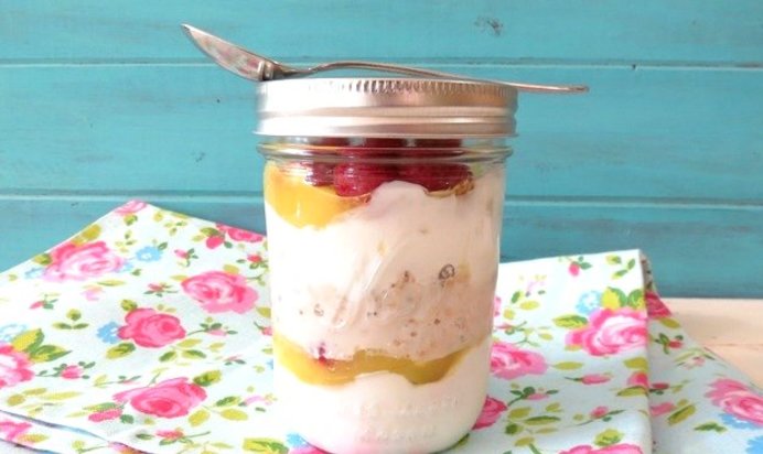 Ленивая овсянка на кефире