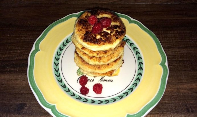 Сырники с малиновой начинкой