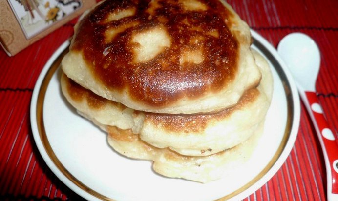 Оладушки с творожной начинкой