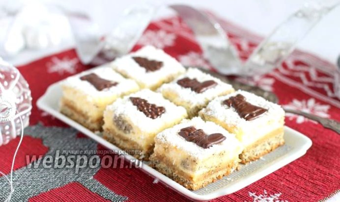 Творожно-марципановые пирожные