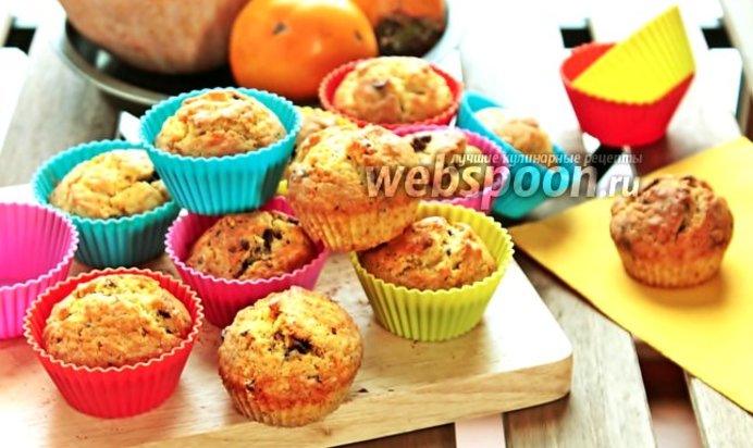 Тыквенные маффины с кусочками шоколада