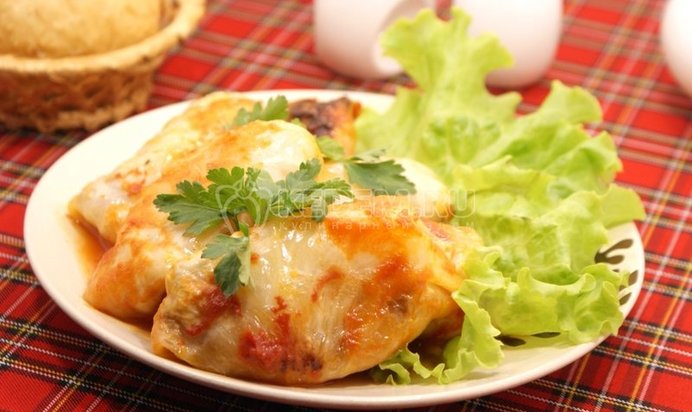 Голубцы с картофелем и грибами