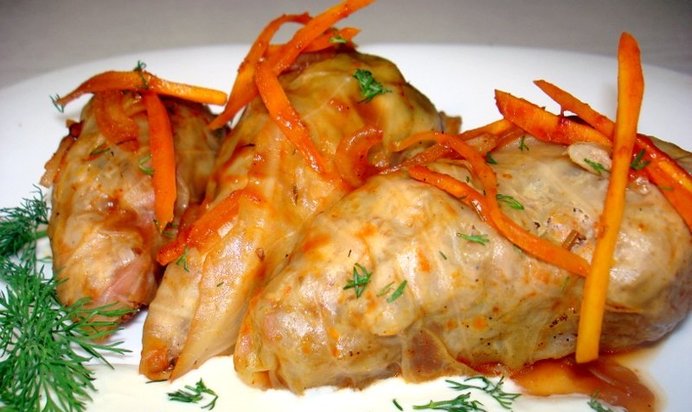 Голубцы с мясом и грибами