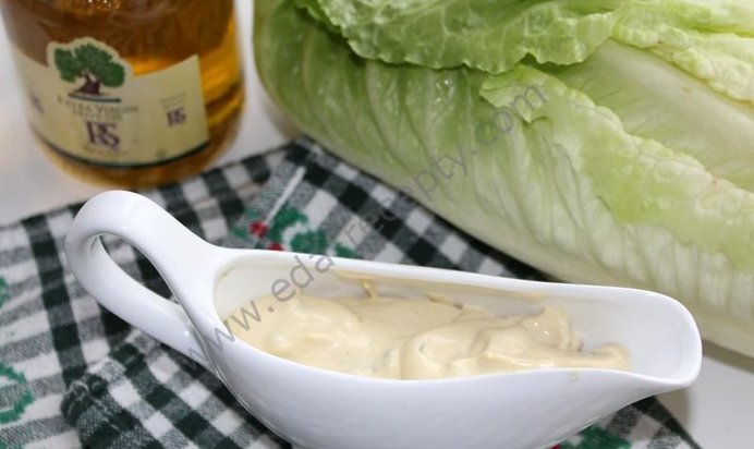 Заправка для салата Цезарь