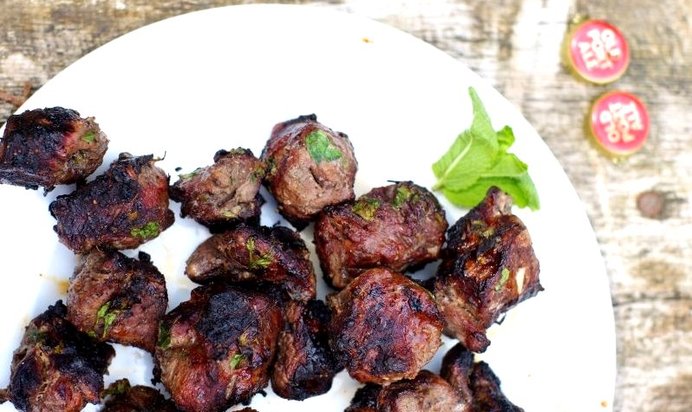 Шашлык из баранины с уксусом