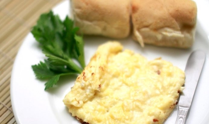 Яичница с сыром в духовке